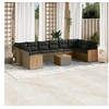 Image de Salon de Jardin avec Coussins 11 pcs, Canapés de Terrasse, Ensemble de Meubles de Patio, Mobilier d'Extérieur, 3257186