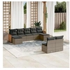 Image de Salon de Jardin avec Coussins 9 pcs, Canapés de Patio, Ensemble de Meubles, Mobilier de Terrasse Extérieur, Gris 3260457