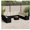 Image de Salon de jardin modulable 11 pieces 10 personnes rotin 62 x 55 x 69 cm beige
