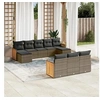 Image de Salon de jardin modulable rotin gris 10 pieces x 59 x 69 10 personnes