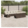 Image de Salon de jardin modulable 10 personnes beige 11 pieces 62 x 55 x 69 cm rotin