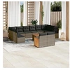 Image de Salon de Jardin avec Coussins 13 pcs, Canapés de Terrasse, Ensemble de Meubles de Patio, Mobilier d'Extérieur, Gris 3260534