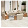 Image de Salon de jardin modulable rotin beige 13 pieces x 59 x 69