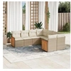 Image de Salon de Jardin avec Coussins 8 pcs, Canapés de Patio, Ensemble de Meubles, Mobilier de Terrasse Extérieur, Beige 3260637