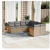 Image de Salon de Jardin avec Coussins 8 pcs, Canapés de Patio, Ensemble de Meubles, Mobilier de Terrasse Extérieur, Beige 3260638