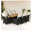 Image de Salon de jardin GENERIQUE 9 pieces 9 personnes 190 x 80 x 75 cm resine tressee