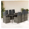 Image de Salon de jardin GENERIQUE resine tressee 9 pieces 190 x 90 x 75 cm