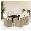Image de Salon de jardin GENERIQUE resine tressee 7 pieces 150 x 90 x 75 cm