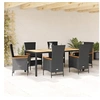 Image de Salon de Jardin avec Coussins 13 pcs, Canapés de Terrasse, Ensemble de Meubles de Patio, Mobilier d'Extérieur, Noir 3258878