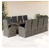 Image de Salon de jardin GENERIQUE 11 pieces rotin 240 x 90 x 75 cm 2 personnes
