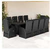 Image de 11-delige Tuinset met kussens poly rattan zwart3277644