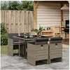 Image de 5-delige Tuinset met kussens poly rattan grijs3277663
