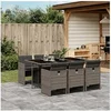 Image de 7-delige Tuinset met kussens poly rattan grijs3277675