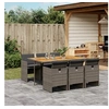 Image de 7-delige Tuinset met kussens poly rattan grijs3277681
