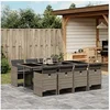 Image de 9-delige Tuinset met kussens poly rattan grijs3277687