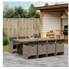 Image de 9-delige Tuinset met kussens poly rattan grijs3277693