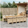 Image de 11-delige Tuinset met kussens poly rattan beige3277707