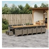 Image de 17-delige Tuinset met kussens poly rattan grijs3277777