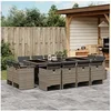 Image de 13-delige Tuinset met kussens poly rattan grijs3277807