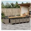 Image de 15-delige Tuinset met kussens poly rattan grijs3277825