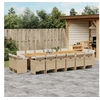 Image de 17-delige Tuinset met kussens poly rattan beige3277839
