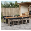 Image de 11-delige Tuinset met kussens poly rattan grijs3277885