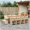 Image de 13-delige Tuinset met kussens poly rattan beige3277935