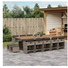 Image de 15-delige Tuinset met kussens poly rattan grijs3277945