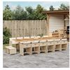 Image de 17-delige Tuinset met kussens poly rattan beige3277959