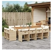 Image de 13-delige Tuinset met kussens poly rattan beige3277995