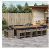 Image de 15-delige Tuinset met kussens poly rattan grijs3278005