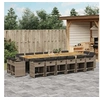 Image de 17-delige Tuinset met kussens poly rattan grijs3278017