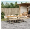 Image de Ensemble à manger de jardin et coussins 11 pcs beige poly rotin 3278067