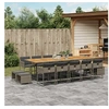 Image de 15-delige Tuinset met kussens poly rattan grijs3278125