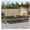 Image de Ensemble à manger de jardin 17 pcs et coussins résine tressée 3278131