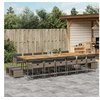 Image de 17-delige Tuinset met kussens poly rattan grijs3278137