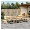 Image de 17-delige Tuinset met kussens poly rattan beige3278139