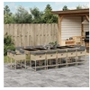Image de Ensemble à manger de jardin et coussins 15 pcs mélange beige 3278183