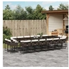 Image de Ensemble à manger de jardin et coussins 17 pcs marron rotin 3278192