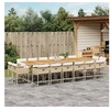 Image de 17-delige Tuinset met kussens poly rattan beige3278199