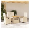 Image de Salon de jardin rotin beige 4 pieces 90 x 55 x 71 cm
