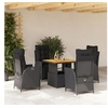 Image de Ensemble à Manger de Jardin avec Coussins 5pcs, Table de Terrasse, Ensemble de Meubles de Patio, Mobilier 3277448