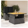 Image de Ensemble à Manger de Jardin avec Coussins 2pcs, Table de Terrasse, Ensemble de Meubles de Patio, Mobilier 3277451