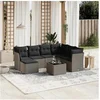 Image de Salon de Jardin avec Coussins 8 pcs, Canapés de Terrasse, Ensemble de Meubles de Patio, Mobilier d'Extérieur, Gris 3263228
