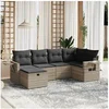 Image de Salon de Jardin avec Coussins 6 pcs, Canapés de Terrasse, Ensemble de Meubles de Patio, Mobilier d'Extérieur, Gris 3263798