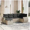 Image de Salon de Jardin avec Coussins 6 pcs, Canapés de Terrasse, Ensemble de Meubles de Patio, Mobilier d'Extérieur, Gris 3264108