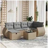 Image de Salon de jardin modulable 7 pieces resine tressee beige 62.5 x 62 x 69 cm