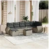 Image de Salon de Jardin avec Coussins 8 pcs, Canapés de Terrasse, Ensemble de Meubles de Patio, Mobilier d'Extérieur, Gris 3264138