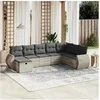 Image de Salon de Jardin avec Coussins 8 pcs, Canapés de Terrasse, Ensemble de Meubles de Patio, Mobilier d'Extérieur, Gris 3264208