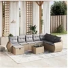 Image de Salon de jardin modulable rotin beige 9 pieces 62.5 x 62 x 69 cm